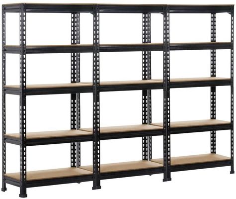 3 Pack Heavy Duty 5-poziomowe półki magazynowe Regał garażowy Regulowany 59 &quot;H