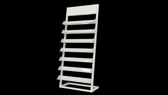 Metalowy stojak na czasopisma o długości 650 mm