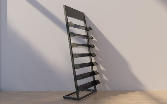 Metalowy stojak na czasopisma o długości 650 mm