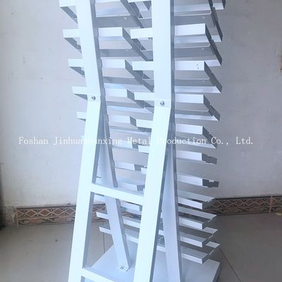 2050mm Wysokość 320 * 480 mm Przykładowy stojak wystawowy, szklane stojaki ekspozycyjne z białym