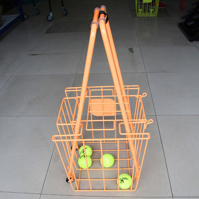 Stojak do przechowywania sprzętu sportowego Składany 300 mm Szerokość 350 mm Długość Wózki do nauki tenisa, duża pojemność kulek