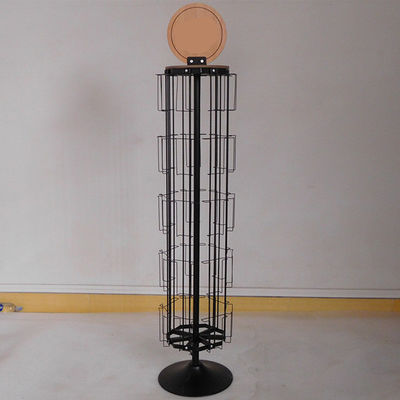 L350mm H1600mm Obrotowy stojak wystawowy, obrotowy stojak na karty z lustrem