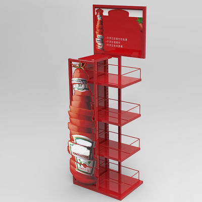 Fashoinable Red Color Supermarket Soda Beer Stojak na napoje