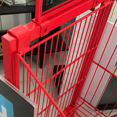 Mesh Wire Red Color 400mm Długość stojaków do supermarketów na ciastka Candy