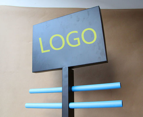 H1800mm L450mm Stojak do przechowywania sprzętu sportowego, nadrukowane logo na deskorolce
